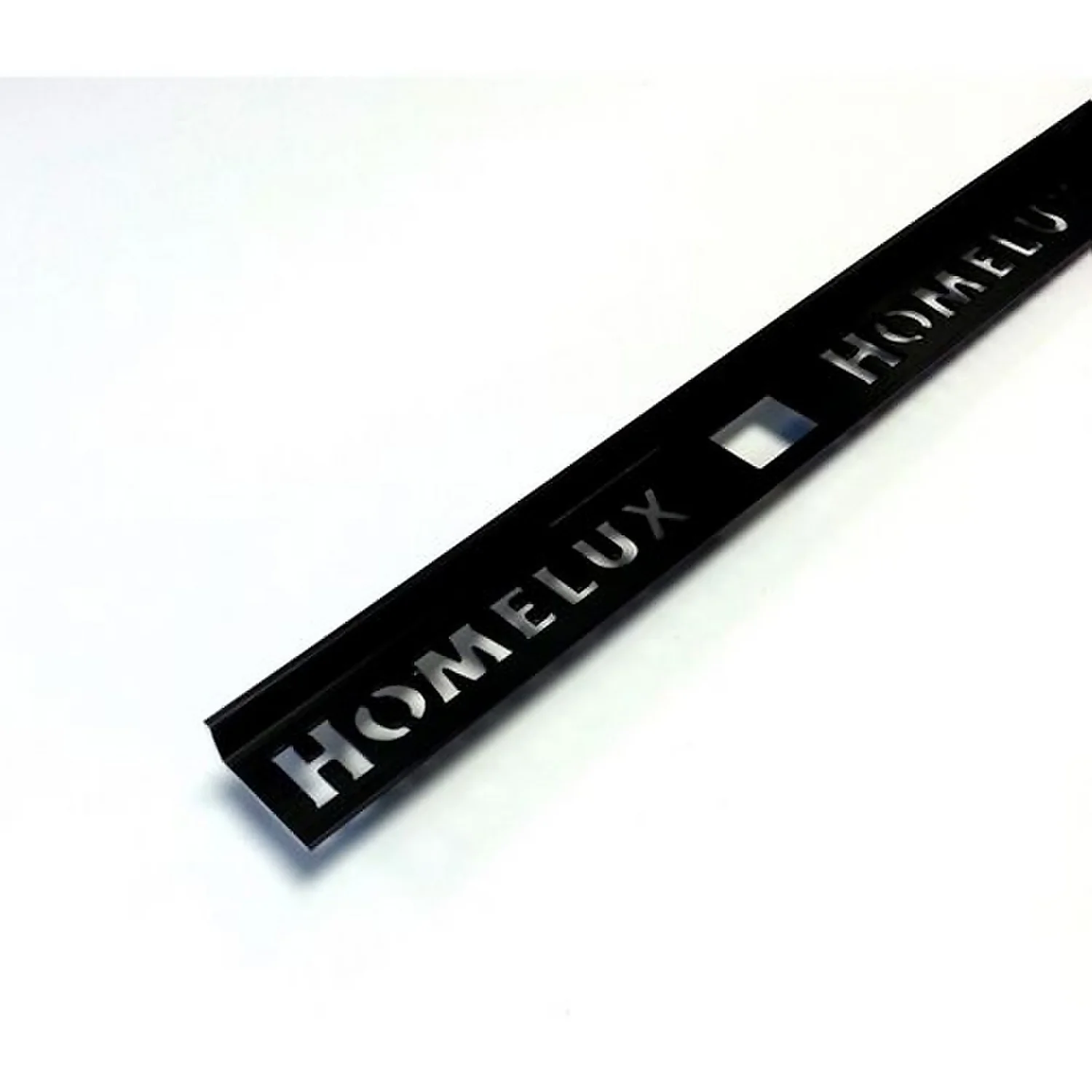 Homelux 8mm Straight Edge Brushed Tile Trim - Black - 1.83m 1 Homelux 8mm Straight Edge Brushed Tile Trim - Black - 1.83m