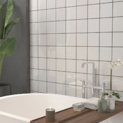 None Plain White Ceramic Wall Tile 150 X 150mm 7 None Plain White Ceramic Wall Tile 150 X 150mm -Homebase Furniture Store 12813630 1314909414622124