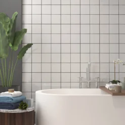 None Plain White Ceramic Wall Tile 150 X 150mm 8 None Plain White Ceramic Wall Tile 150 X 150mm -Homebase Furniture Store 12813630 9664909414653498