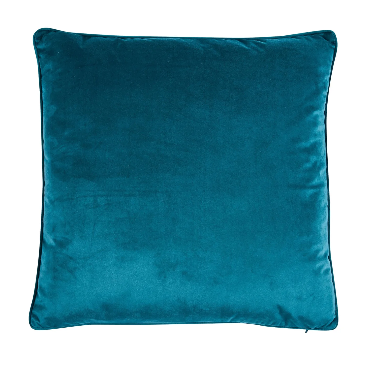 None Large Plain Velvet Cushion - Teal - 58x58cm 1 None Large Plain Velvet Cushion - Teal - 58x58cm