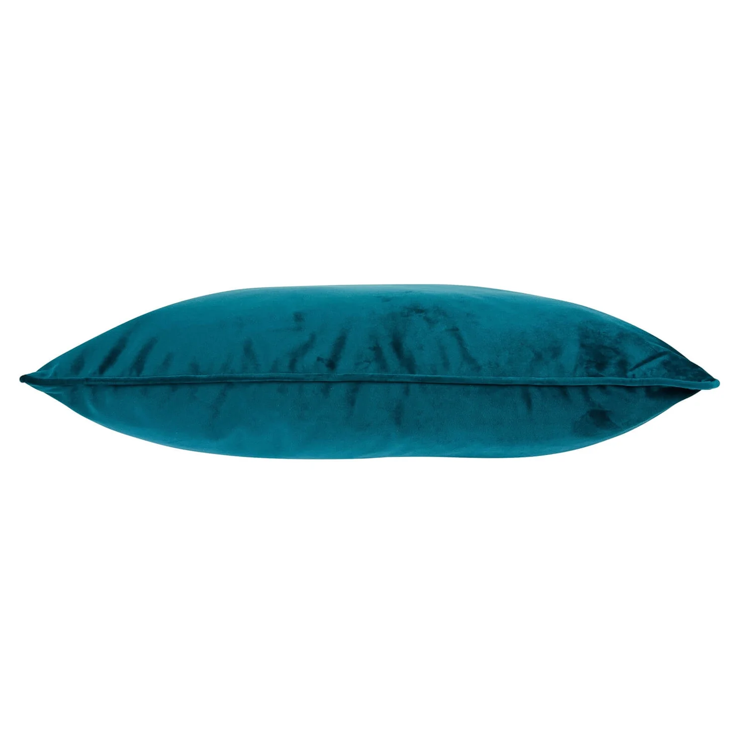 None Large Plain Velvet Cushion - Teal - 58x58cm 3 None Large Plain Velvet Cushion - Teal - 58x58cm - Image 3