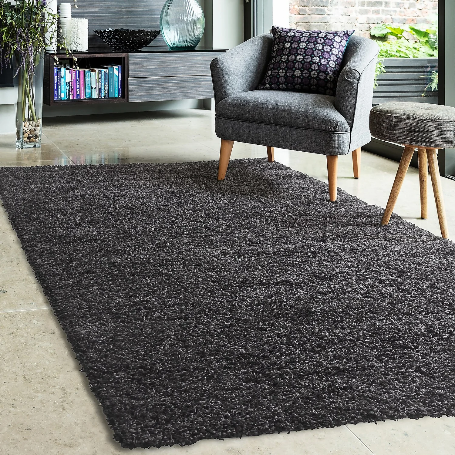 Jazz Rug Anthracite Rug - 200 X 290cm 2 Jazz Rug Anthracite Rug - 200 X 290cm - Image 2
