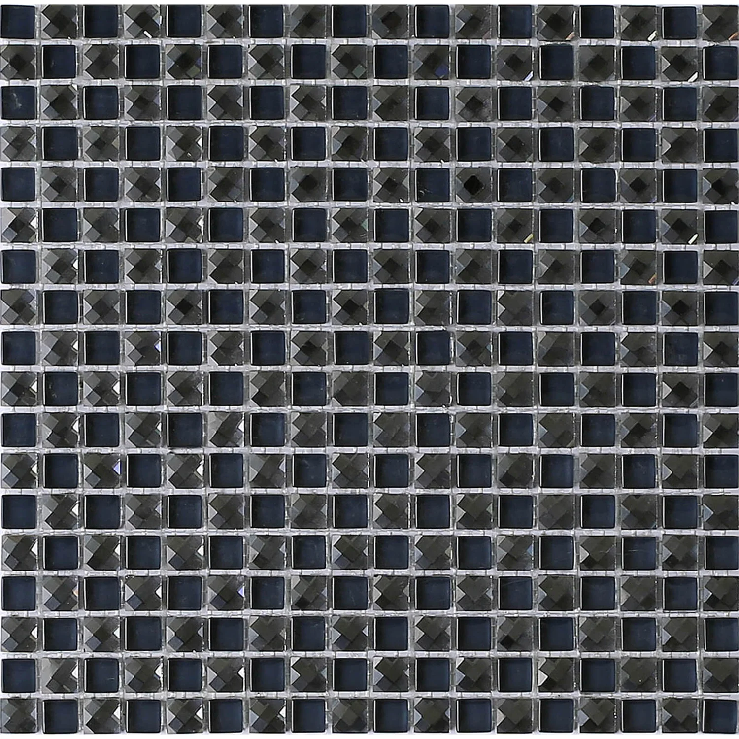 House Of Mosaics Black Jewel Mosaic Tile - 300 X 300mm 2 House Of Mosaics Black Jewel Mosaic Tile - 300 X 300mm - Image 2