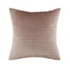 None Folded Velvet Cushion - Blush