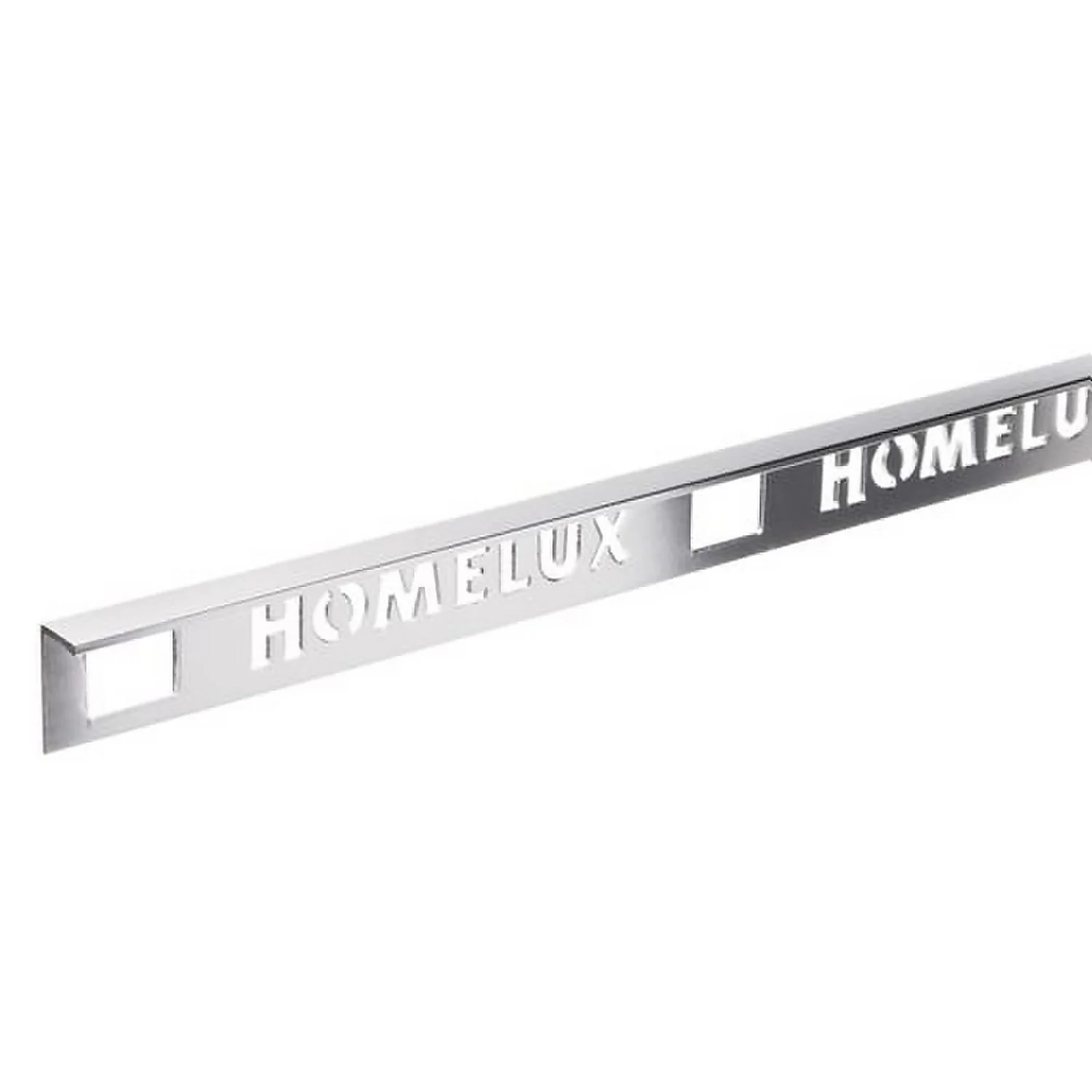 Homelux 8mm Straight Edge Tile Trim - Silver Effect - 1.83m 1 Homelux 8mm Straight Edge Tile Trim - Silver Effect - 1.83m