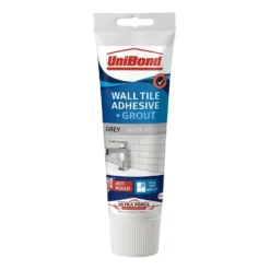 UniBond UltraForce Wall Tile Adhesive & Grout Tube Grey 0.3kg