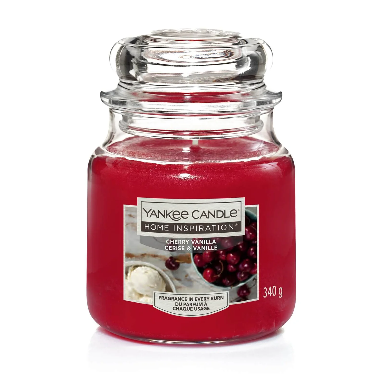 Yankee Candle Home Inspiration Scented Candle - Medium Jar - Cherry Vanilla 1 Yankee Candle Home Inspiration Scented Candle - Medium Jar - Cherry Vanilla