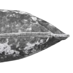 None Large Crushed Velvet Cushion - Grey - 58x58cm -Homebase Furniture Store 12842175 1934832975533584