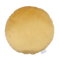 None Round Velvet Cushion - Ochre - 45cm -Homebase Furniture Store 12842181 3154832976678051