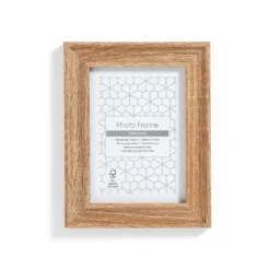 Twin Pack Of Photo Frames - 6x4" - Oak -Homebase Furniture Store 12879238 1094853904516729