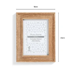 Twin Pack Of Photo Frames - 6x4" - Oak -Homebase Furniture Store 12879238 1544853904366429