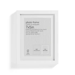 Box Photo Frame - 7x5" - White 8 Box Photo Frame - 7x5" - White -Homebase Furniture Store 12879244 6464853904409743