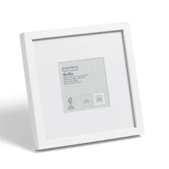 Box Photo Frame - 4x4" - White