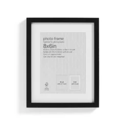 Box Photo Frame - 8x6" - Black -Homebase Furniture Store 12879249 4824853904614874