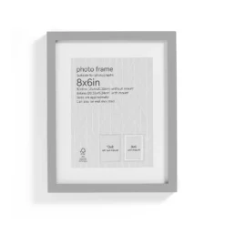 Box Photo Frame - 8x6" - Grey 8 Box Photo Frame - 8x6" - Grey -Homebase Furniture Store 12879255 1844853904645993