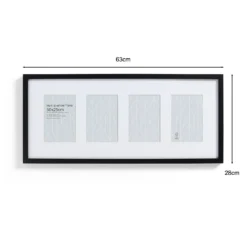 Box Photo Frame Multi Aperture - 60x25cm - Black 8 Box Photo Frame Multi Aperture - 60x25cm - Black -Homebase Furniture Store 12879257 4224907795717052