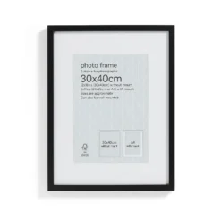 Box Photo Frame - 30x40cm - Black -Homebase Furniture Store 12879268 1334853904108831