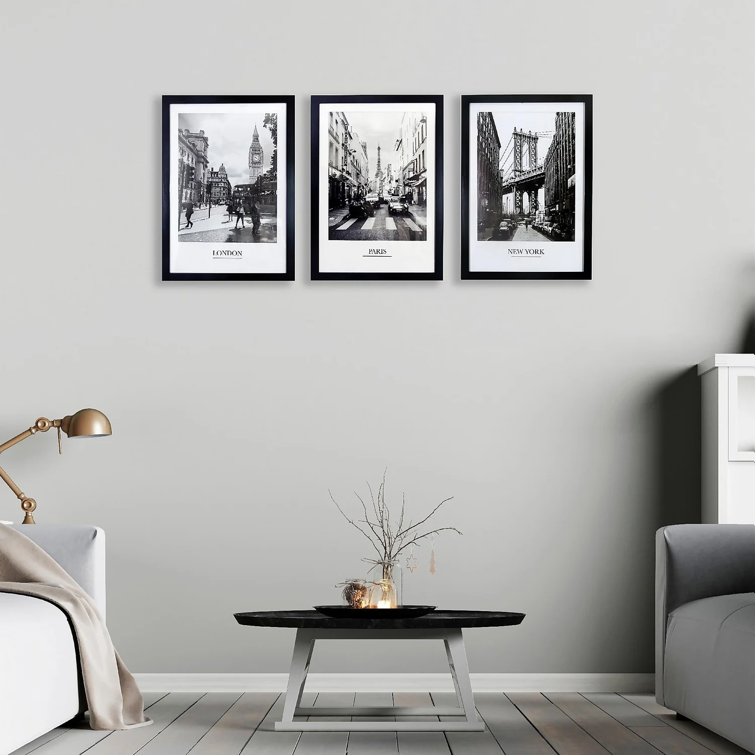 Framed Cities Prints - Set Of 3 2 Framed Cities Prints - Set Of 3 - Image 2