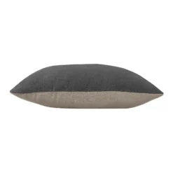 Country Living Velvet Linen Cushion - 45x45cm - Dark Grey -Homebase Furniture Store 12886820 1574853163308706