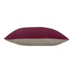 House Beautiful Velvet Linen Cushion - 45x45cm - Plum -Homebase Furniture Store 12887011 2144853161517856