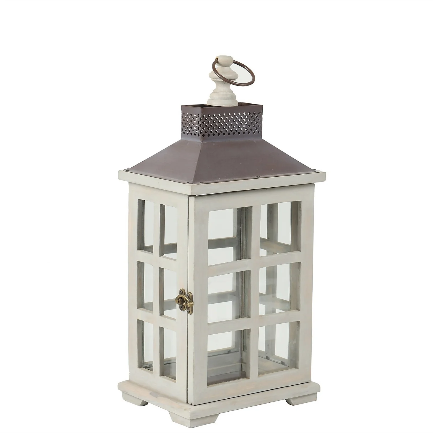 Country Living Wood Lantern - Medium 1 Country Living Wood Lantern - Medium