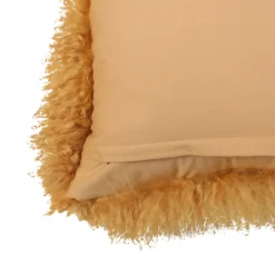 House Beautiful Real Mongolian Wool Cushion - Mustard - 38x38cm -Homebase Furniture Store 12887215 1574843806941340