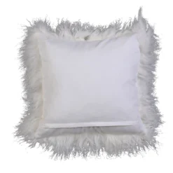 House Beautiful Real Mongolian Wool Cushion - Cream- 38x38cm -Homebase Furniture Store 12887216 1194843807762527