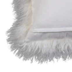 House Beautiful Real Mongolian Wool Cushion - Cream- 38x38cm -Homebase Furniture Store 12887216 1534843807789416