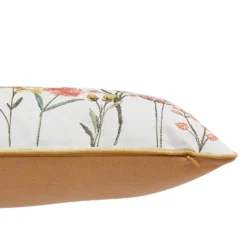 Embroidered Floral Cushion - 30x50cm -Homebase Furniture Store 12887890 1394864248107730