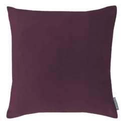 Country Living Velvet Linen Cushion - 45x45cm - Grape