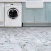 None FloorPops Peel And Stick Floor Tiles - Opaline