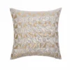 None Chenille Geo Cushion - Ochre