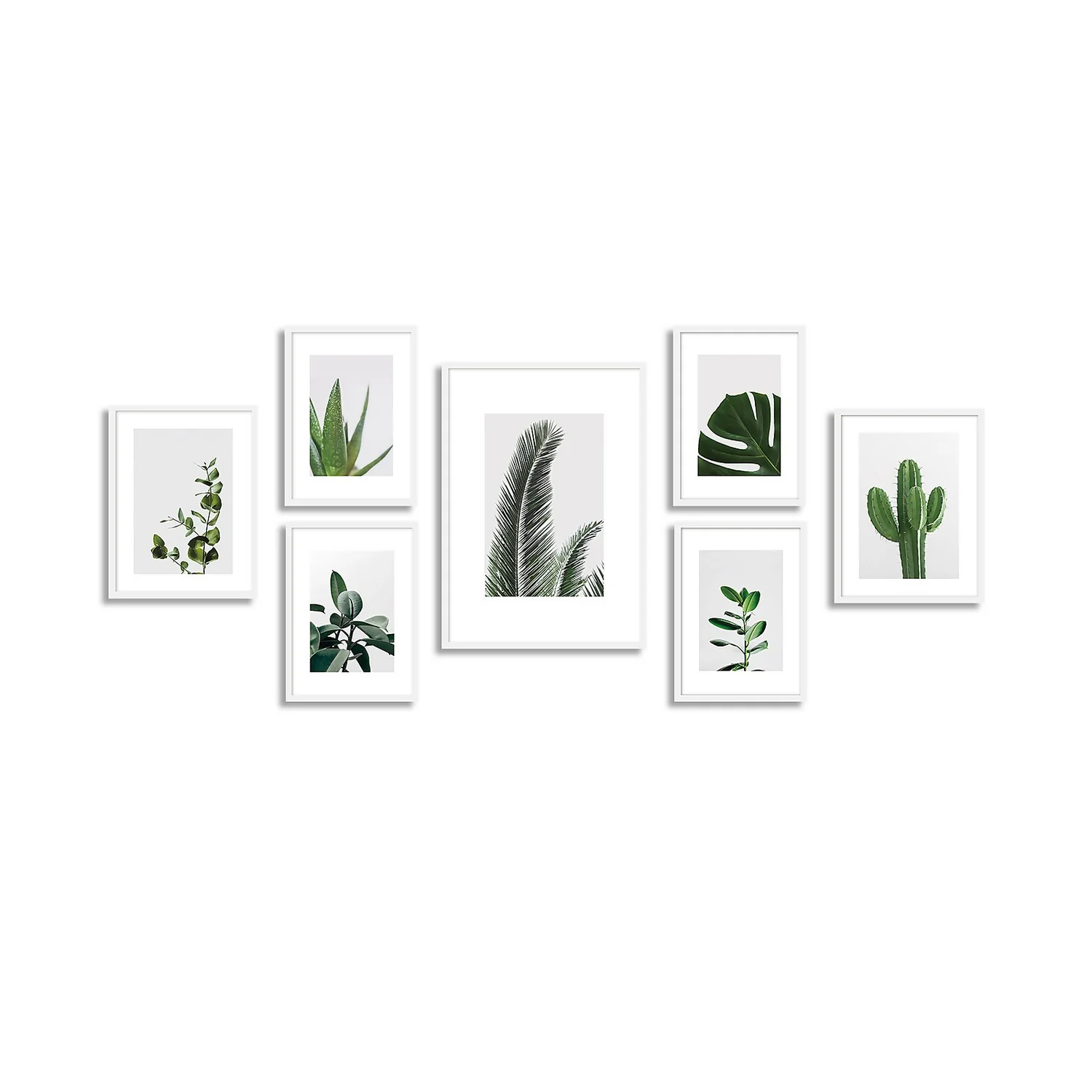 Set Of Gallery Frames 7pcs White 1 Set Of Gallery Frames 7pcs White