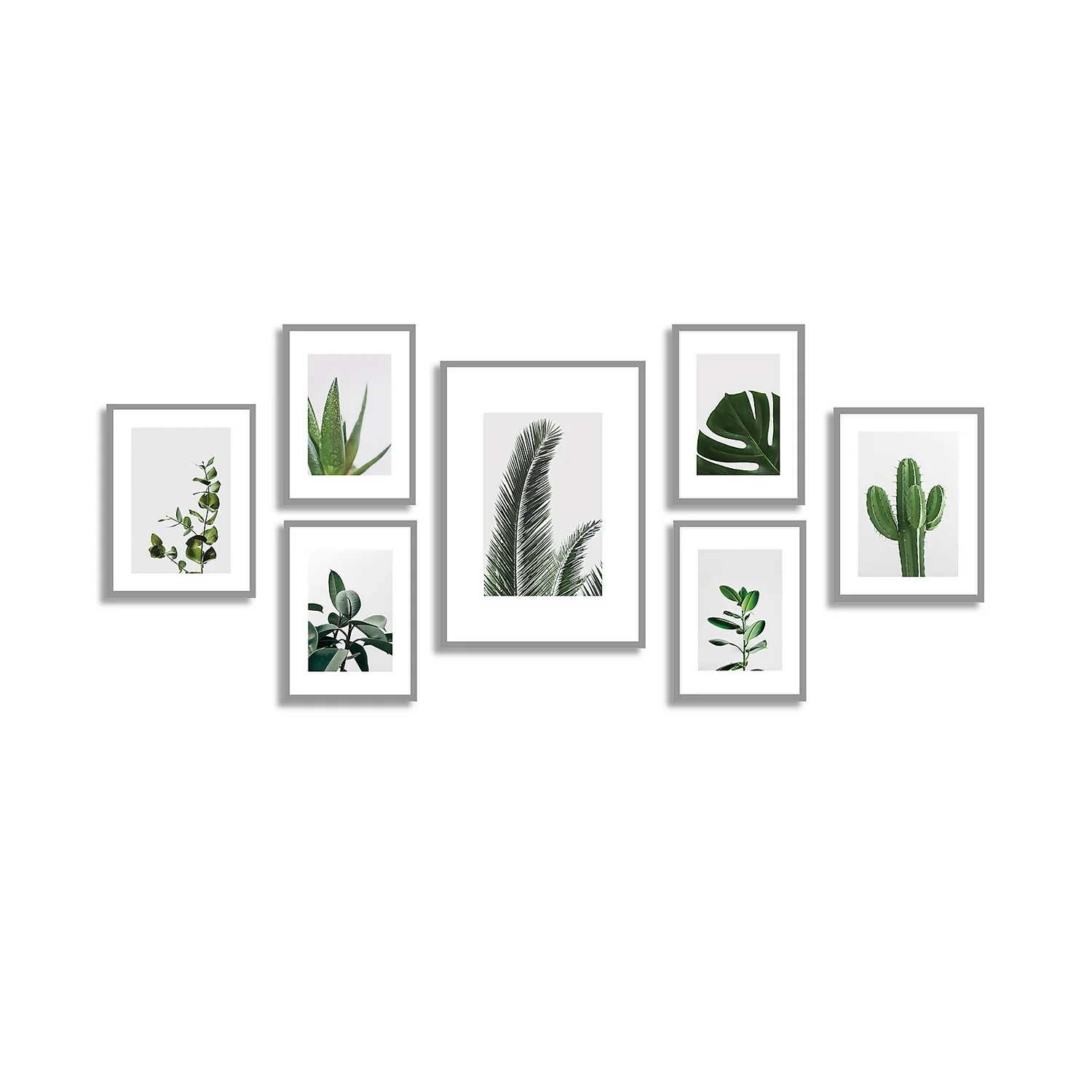 Set Of Gallery Frames 7pcs Grey 1 Set Of Gallery Frames 7pcs Grey