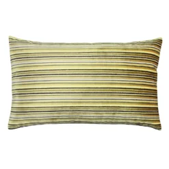 Cut Velvet Horiz Stripe Cushion - 30x50cm