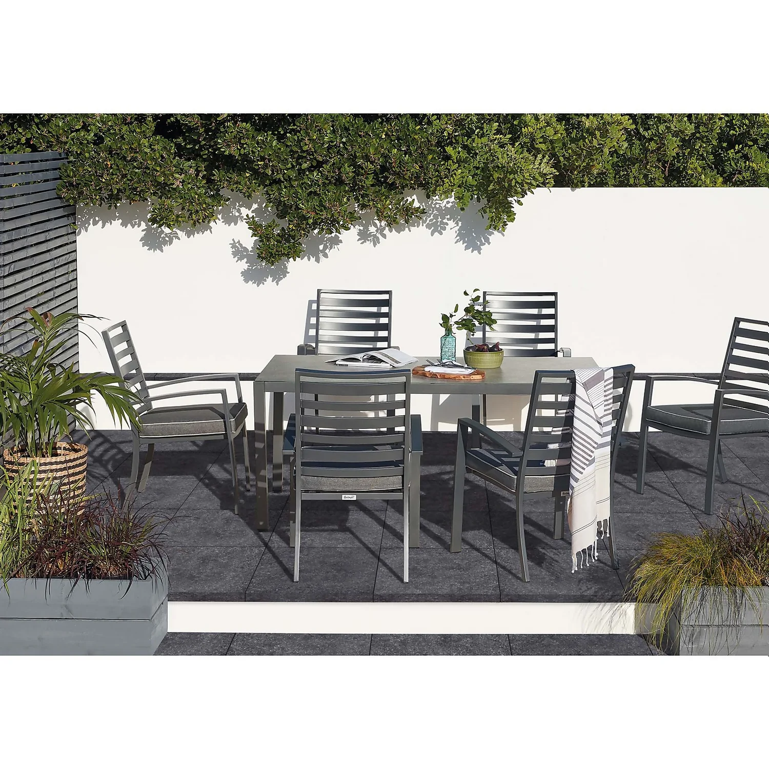 House Of Mosaics Blue Stone Dark Grey Matt Stone Effect Porcelain Outdoor Tiles 60 X 60cm - Pack Of 2 1 House Of Mosaics Blue Stone Dark Grey Matt Stone Effect Porcelain Outdoor Tiles 60 X 60cm - Pack Of 2