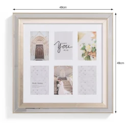 Bevelled Mirror Multi Frame Silver. -Homebase Furniture Store 13027967 1624930895998650