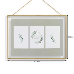Hanging Metal Frame - 30x40cm - Brushed Brass -Homebase Furniture Store 13027970 1814951083211713