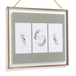 Hanging Metal Frame - 30x40cm - Brushed Brass -Homebase Furniture Store 13027970 5644951083141153