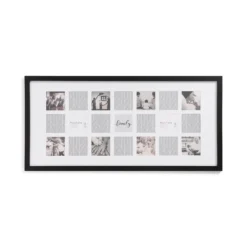 Box Photo Frame - 48x100cm - Black
