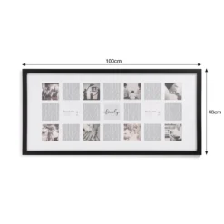 Box Photo Frame - 48x100cm - Black -Homebase Furniture Store 13027971 2984944332947443