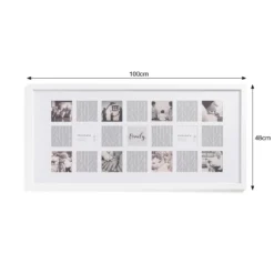 Box Photo Frame - 48x100cm - White -Homebase Furniture Store 13027982 9314944333096270