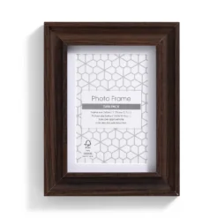 Twin Pack Of Photo Frames - Walnut - 6x4in -Homebase Furniture Store 13027989 1854944099288546