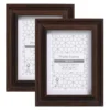 Twin Pack Of Photo Frames - Walnut - 6x4in