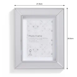 Bevelled Photo Frame 7x5 Silver. -Homebase Furniture Store 13027992 2134930896310275