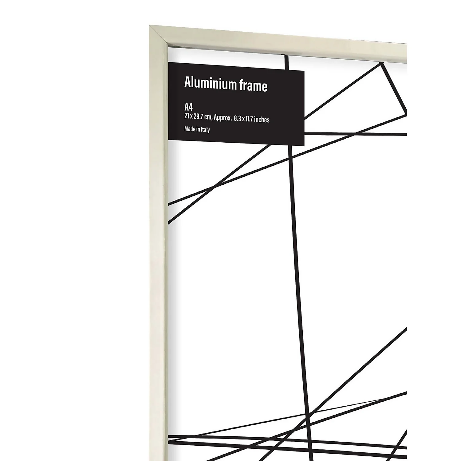 Aluminium Photo Frame - A4 - White 2 Aluminium Photo Frame - A4 - White - Image 2