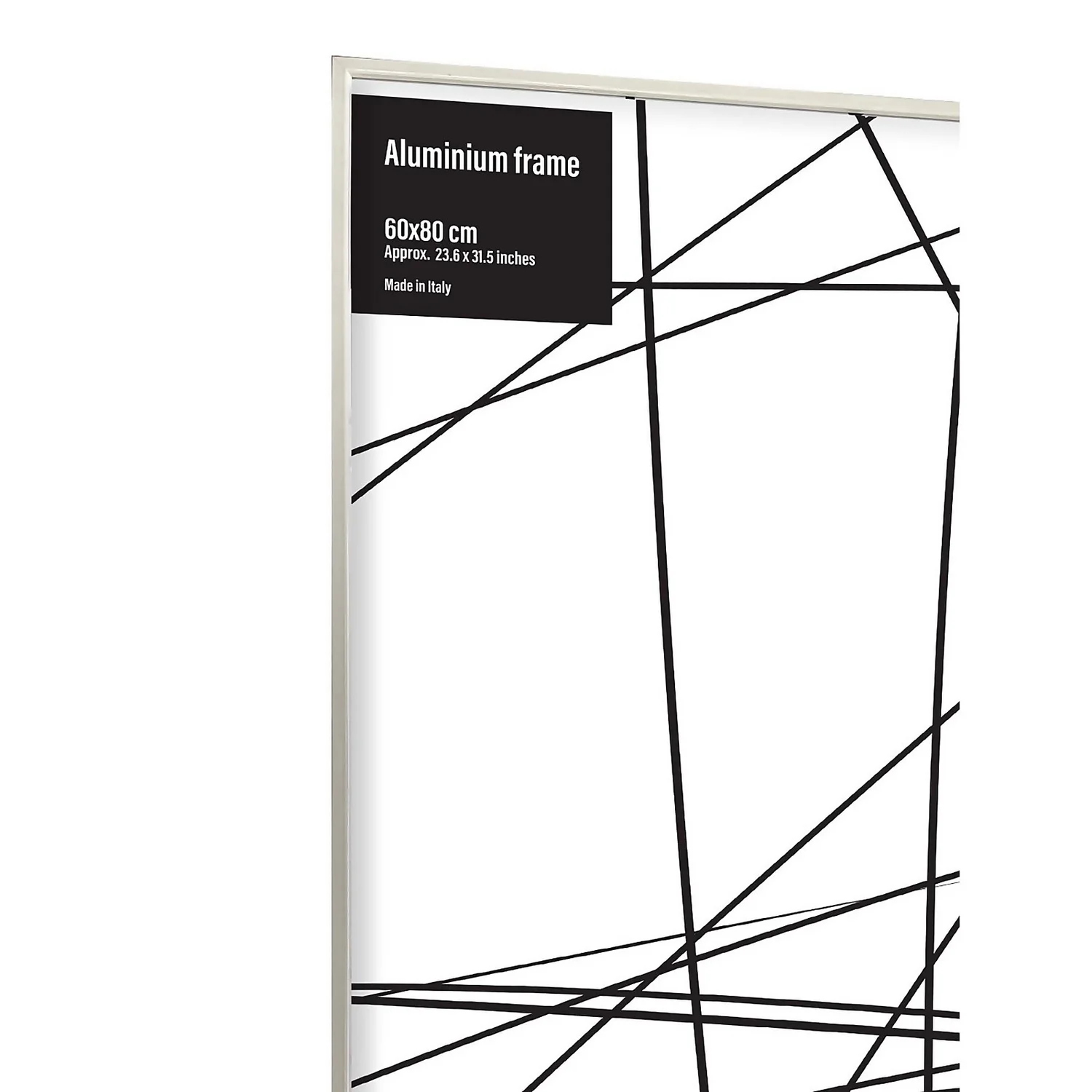 Aluminium Photo Frame - 60x80cm - White 2 Aluminium Photo Frame - 60x80cm - White - Image 2