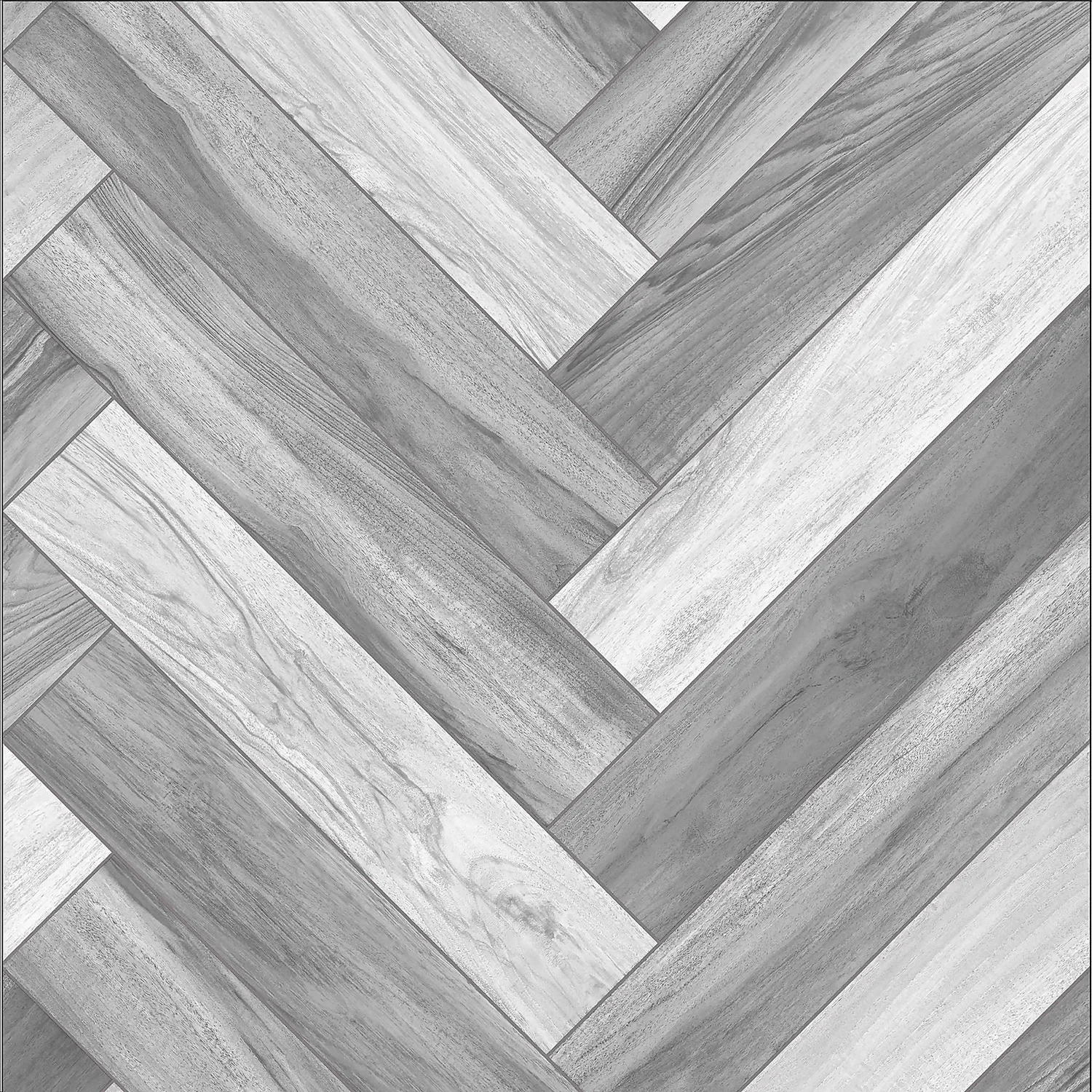None Venice Grey Herringbone Vinyl Sheet Flooring 3x2m Roll 2 None Venice Grey Herringbone Vinyl Sheet Flooring 3x2m Roll - Image 2