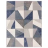 Carved Geo Rug - Denim - 120x170cm