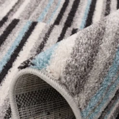 Barcode Stripe Rug - 120x170cm -Homebase Furniture Store 13112212 6844874877681327